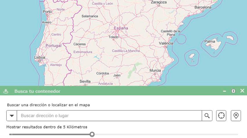 ambilamp actualiza mapa interactivo para localizar puntos reciclaje bombillas espana