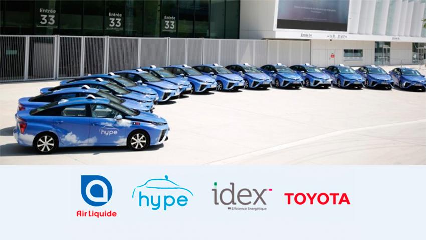 Air Liquide Idex STEP Toyota HysetCo taxis hidrogeno
