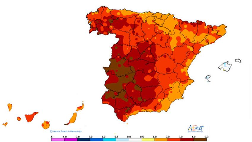 octubre temperaturas espana