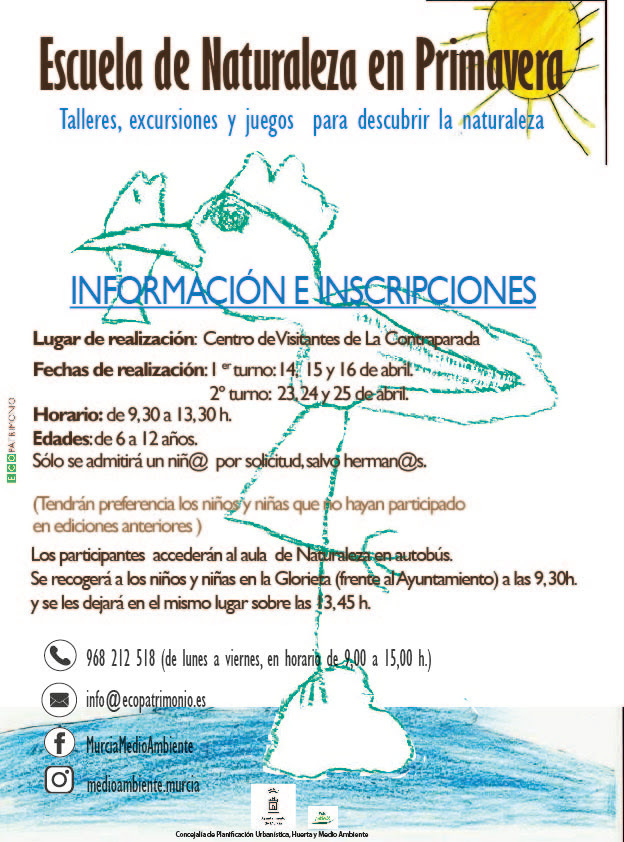 escuela de naturaleza en primavera